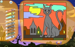 Color by Number Game - Halloween