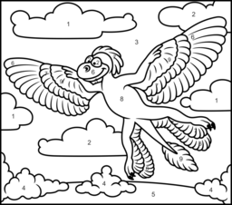 Archaeopteryx - Online Color by Number Page